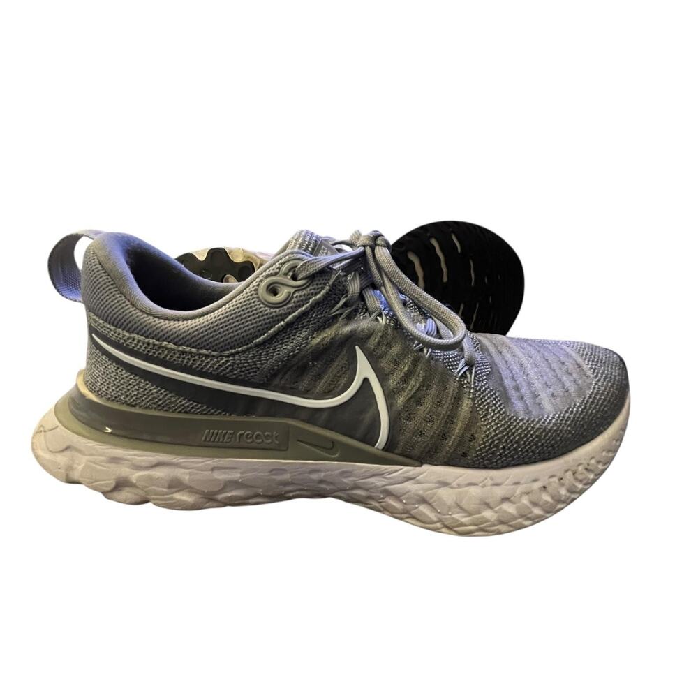 Nike React Infinity Run Flyknit 2 Shoes Womens 7.5 Gray Running Sneakers Comfort